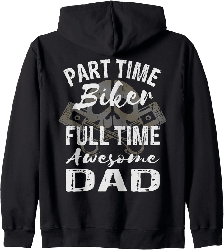 Motorrad Papa - Motorradfahrender Papa - Vater Biker Kapuzenjacke