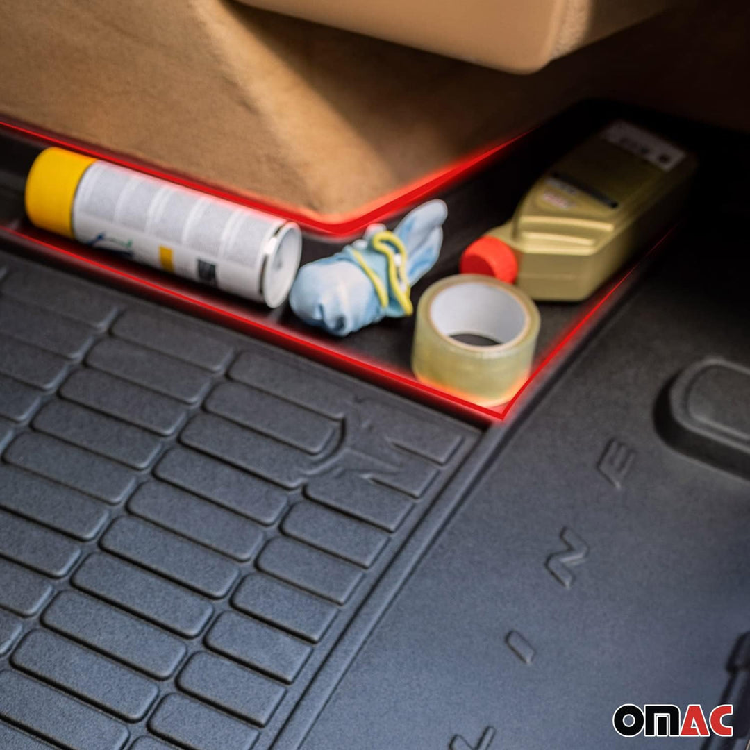 OMAC Gummi Kofferraumwanne kompatibel mit BMW X5 F15 F85 2013-2018 TPE Laderaumwanne
