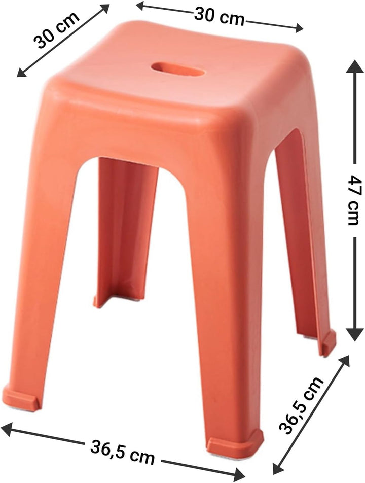 WITEN&NOCK Design Badhocker Duschhocker Sitzhocker Badezimme Dusche Wohnzimmer Stuhl aus Kunststoff,