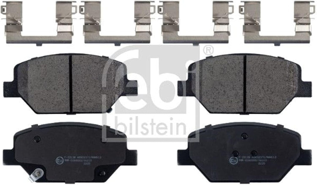 febi bilstein 116248 Bremsbelagsatz mit Anbaumaterial, 1 Stück