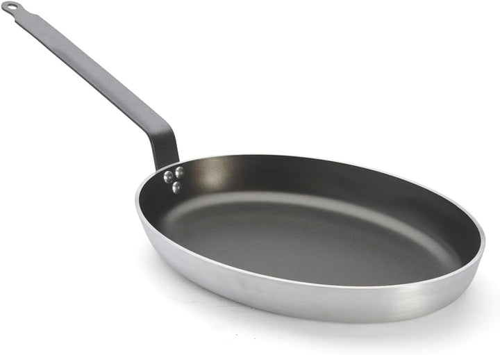 DE BUYER 8181.40 Bratpfanne Choc Ovale Fischpfanne-40Cm 40 x 28 cm, 40 x 28 cm