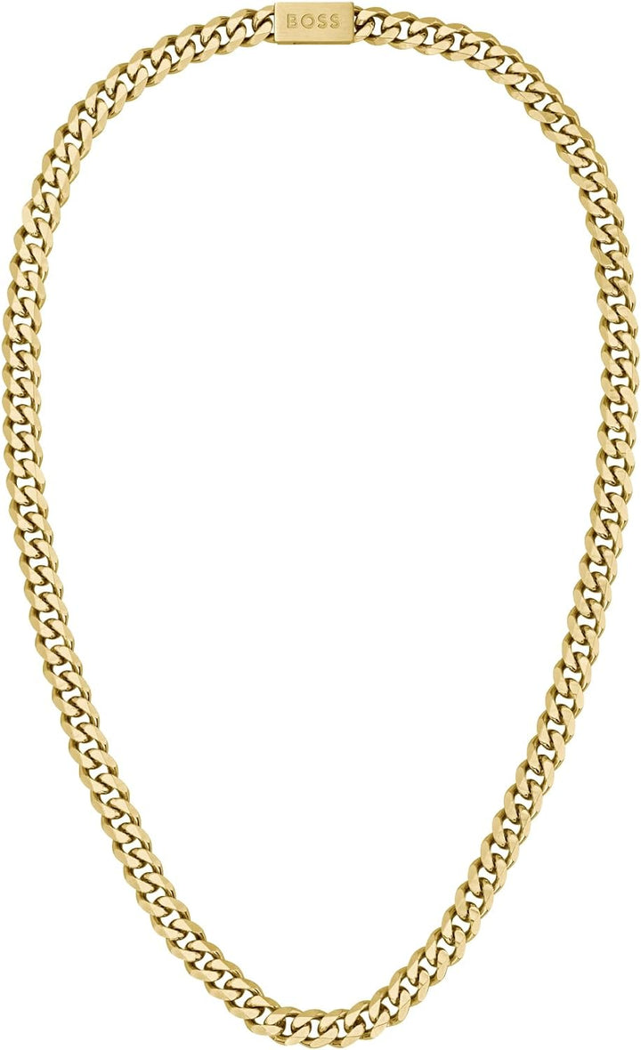 BOSS Jewelry Gliederhalskette für Herren Kollektion CHAIN FOR HIM Gelbgold - 1580402