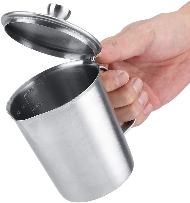 Praktische verspiegelte Edelstahl Milchkannen Kaffeetassen mit extra breitem Griff Bequemer Espresso
