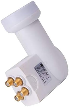 HD Sat Anlage 80cm Spiegel + Opticum Quad LNB für 4 Teilnehmer + 50m Kabel (3 Farben wählbar) Anthra