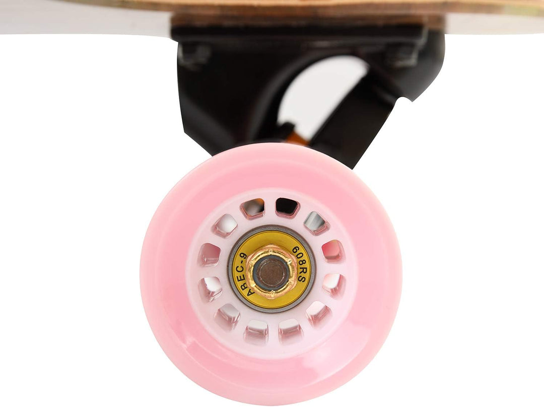 WHOME Longboards – 31 Zoll Kleines Longboard Cruising Skateboard – für Erwachsene/Kinder Mädchen/Jun
