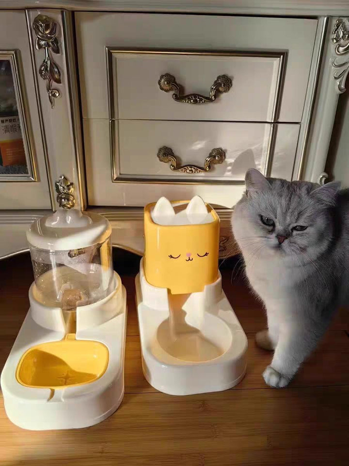 Hundefutter und Wasserspender, Futter und Wasserspender für Haustiere,Futterspender und Bewässerung,