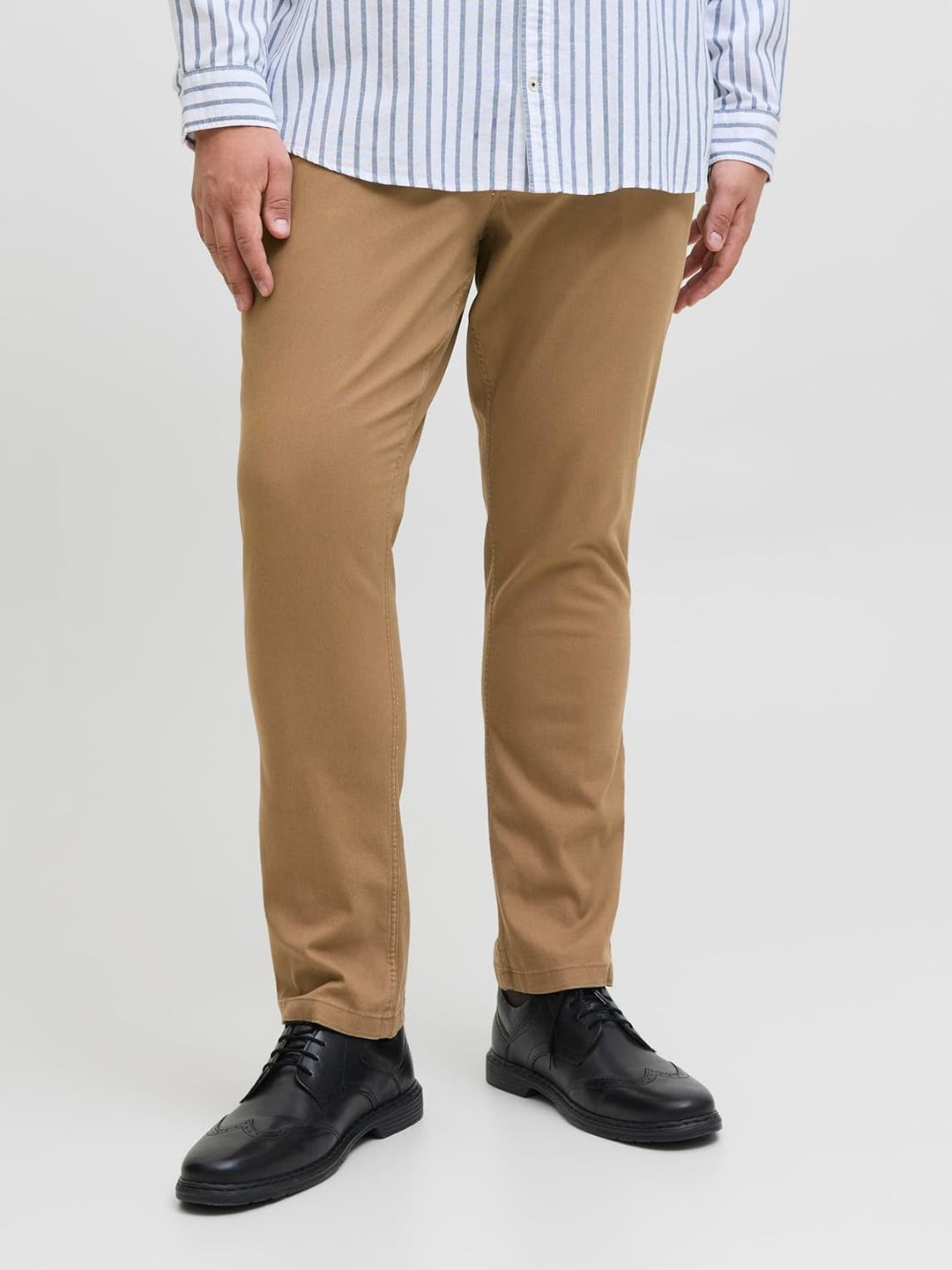 JACK & JONES Male Chino Hose Plus Size Regular Fit Chino Hose 40W / 34L Otter, 40W / 34L Otter