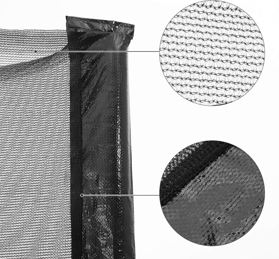 SONGMICS Trampolin Sicherheitsnetz Ø 244 305 366 cm, Ersatznetz, rundes Schutznetz für Gartentrampol