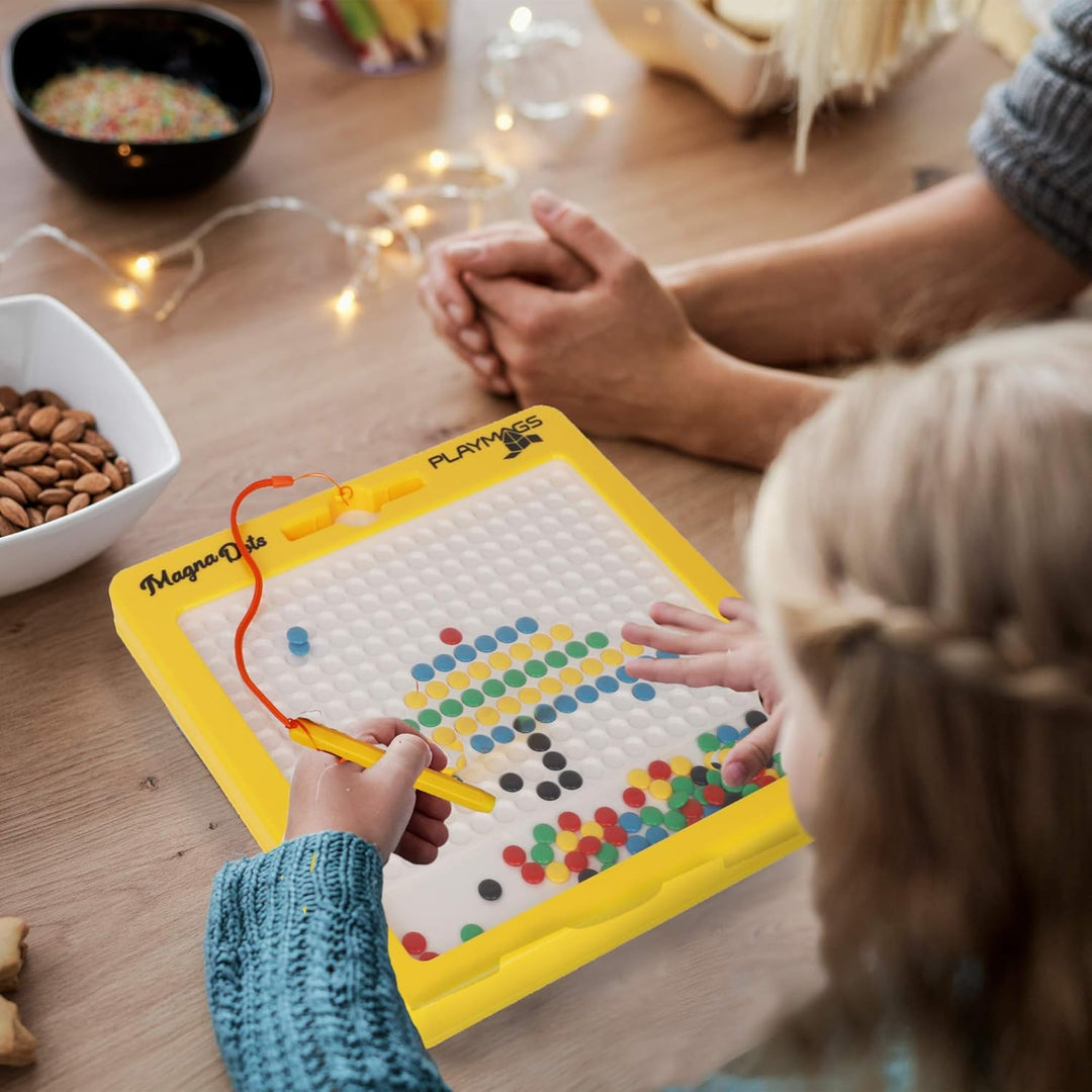 Playmags Magna Dots – 12,5" grosse Magnettafel für Kinder – Magnetische Doodle Dots Tafel mit Magnet