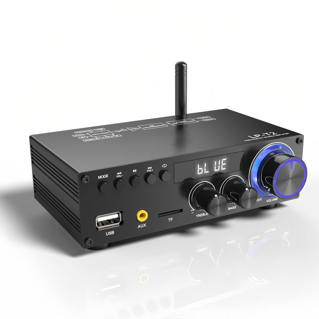 Bewinner Audio BT5.1 -Verstärker, 50WX2RMS Wireless Amp, 2.1 -Kanal -Subwoofer -Stereo -Audioempfäng