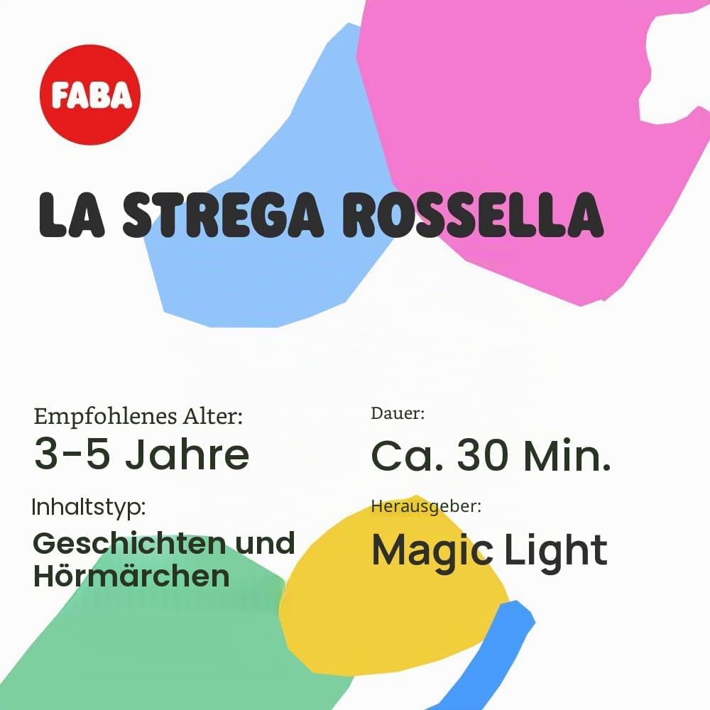 Klangfigur FABA – Hexe Rossella – Geschichten und Klangmärchen – Spielzeug, pädagogischer Inhalt, it