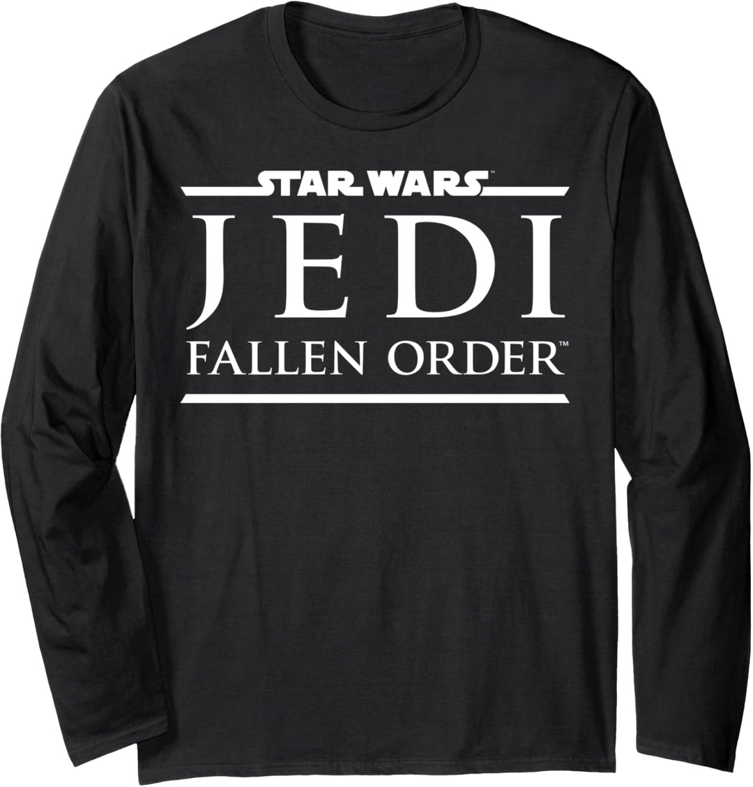 Star Wars Jedi The Fallen Order Left Chest Game Logo C4 Langarmshirt