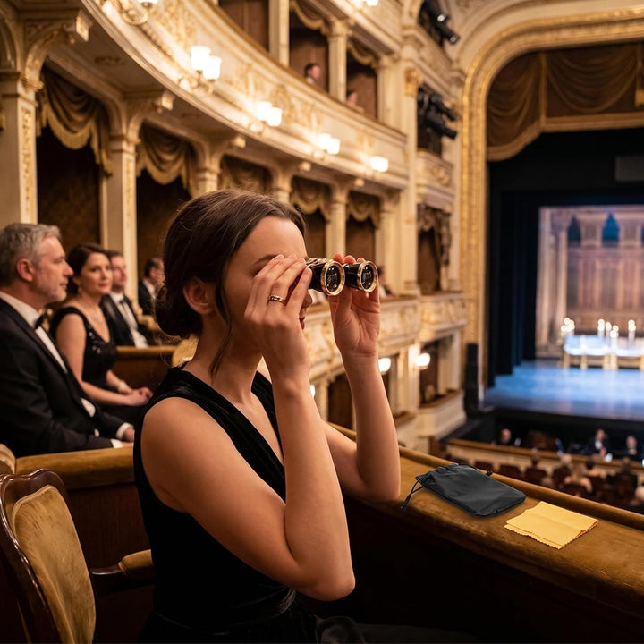 Fernglas für Oper, 3X25 Opera Fernglas Teleskop Theater Tragbares Teleskop Theater Opernglas Ferngla