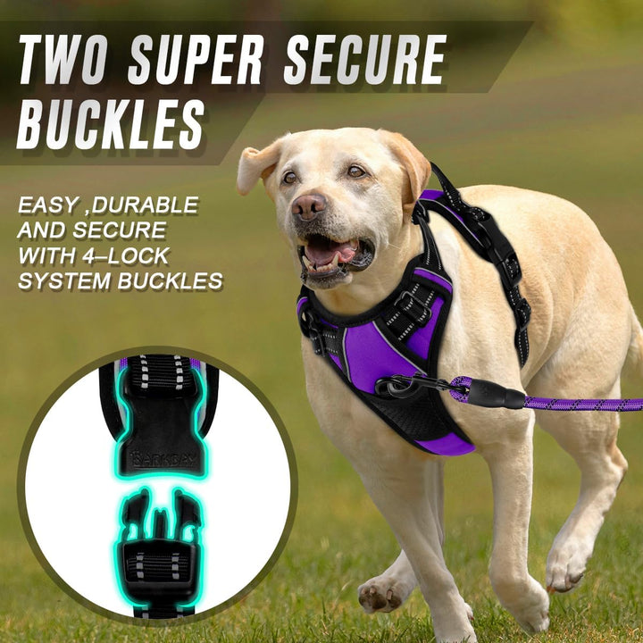 BARKBAY Dog Harness No-Pull Pet Harness Adjustable Outdoor Pet Vest 3M Reflective Oxford Material Ve