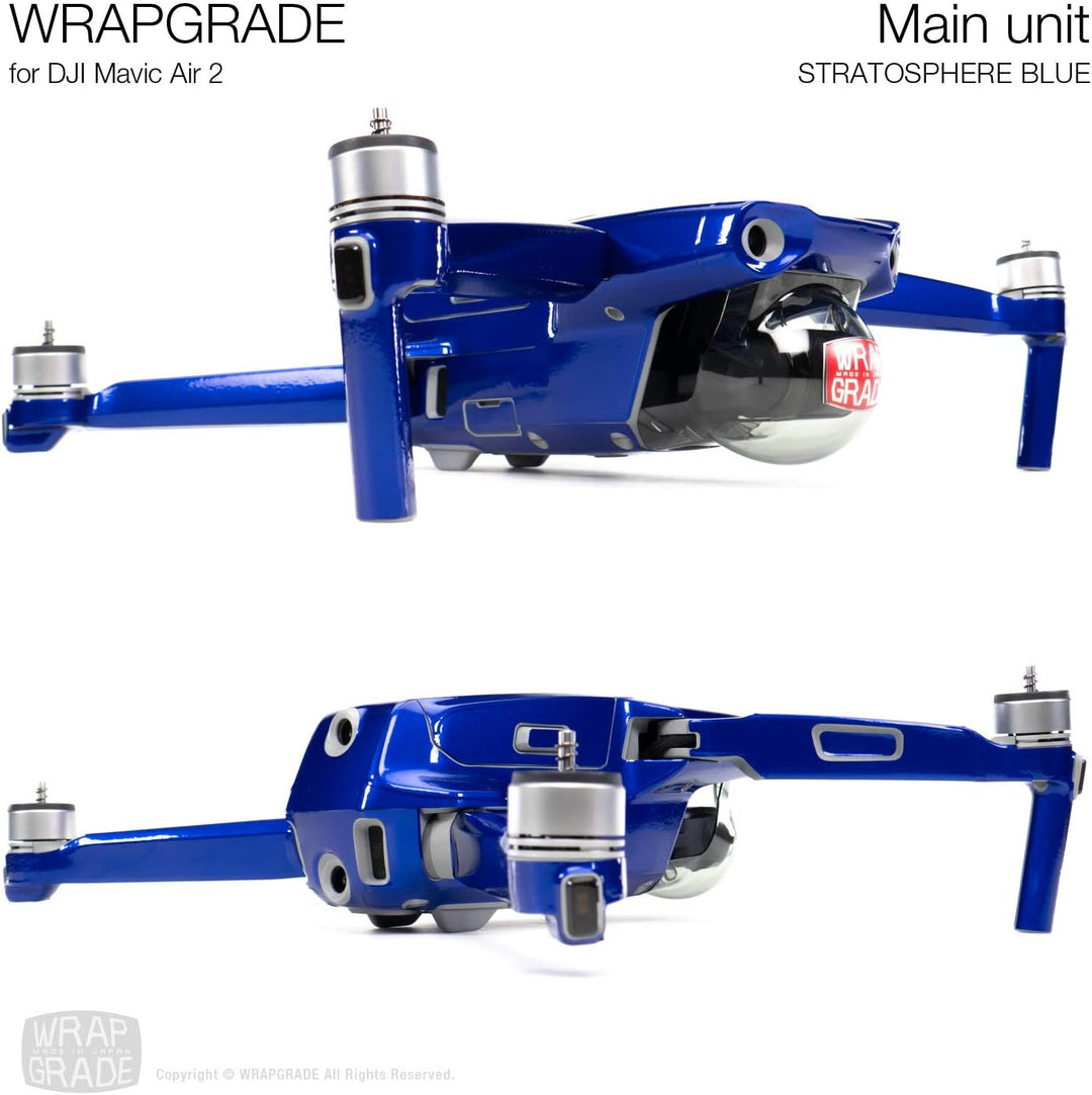 Wrapgrade Main Unit Skin kompatibel mit DJI Mavic Air 2 (Stratosphere Blue)