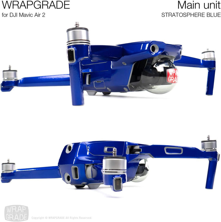 Wrapgrade Main Unit Skin kompatibel mit DJI Mavic Air 2 (Stratosphere Blue)