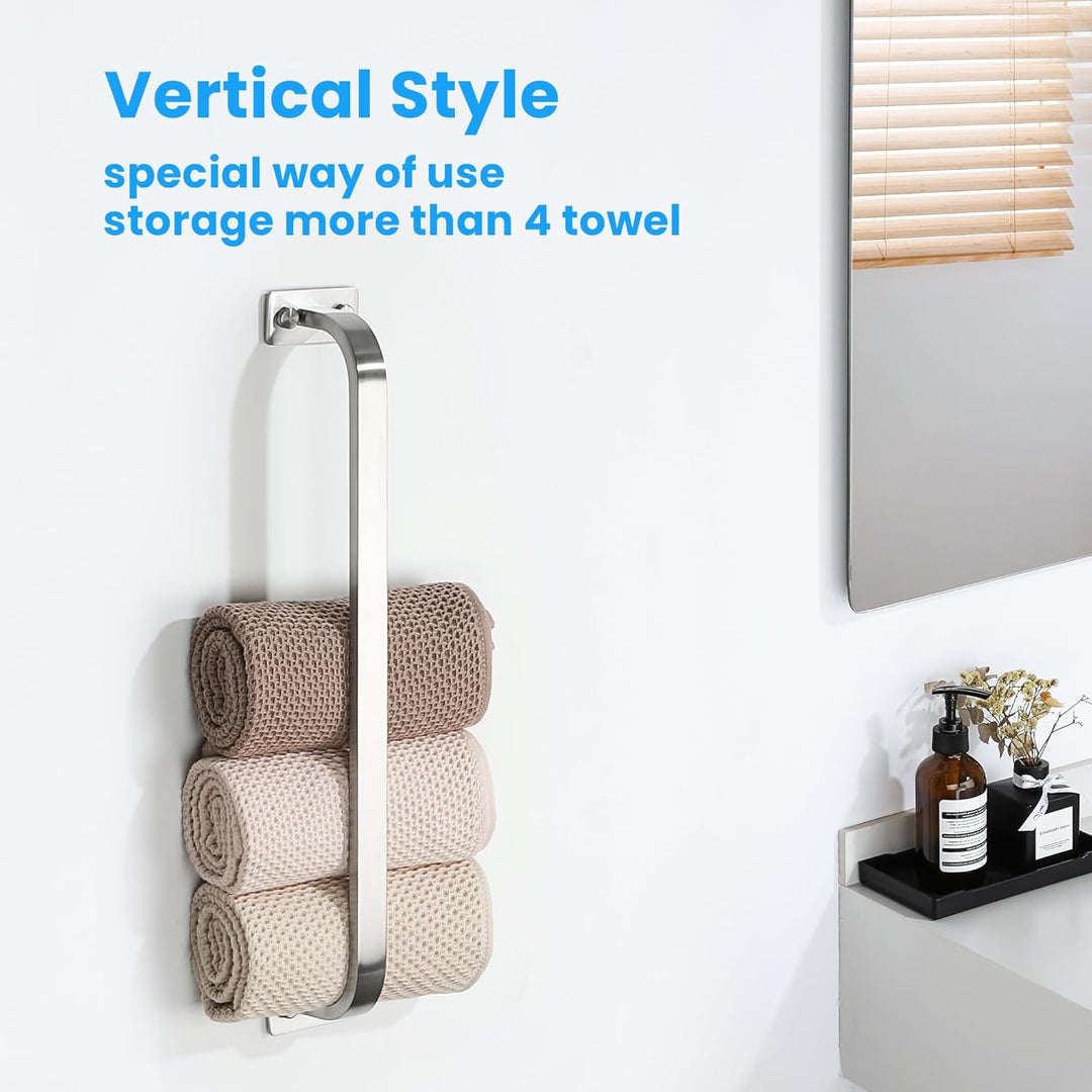 Mooche 40cm SUS304 Edelstahl Handtuchhalter, Wandmontage Handtuchständer, Handtuchstange Bad Handtuc