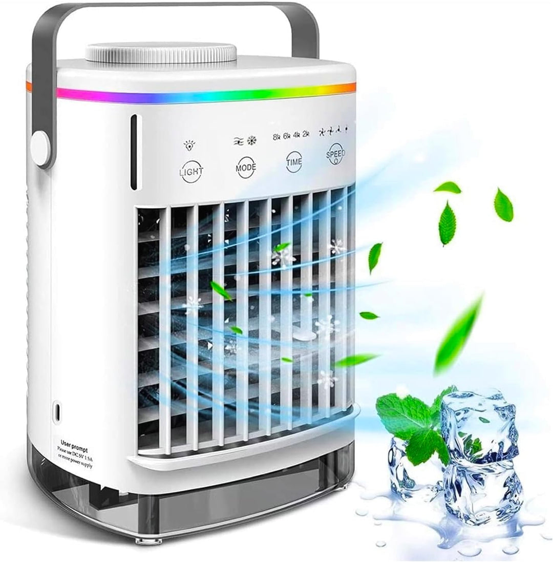 Mobile Klimaanlage, 3-in-1 Tragbare Klimaanlage, 700ml Mini Klimaanlage mit 4 Geschwindigkeiten & 3