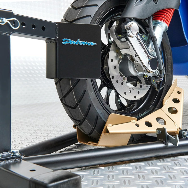 Datona Radwippe für Roller – Motorradständer bis 16 Zoll Reifen – Sicherer Stand mit Kipp-Mechanismu
