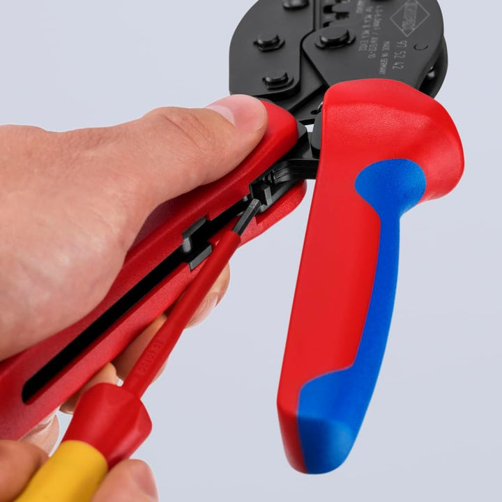 KNIPEX PreciForce, Crimpzange für MC4-/MC4 EVO 2-Steckverbinder, 4/6 mm², F-Crimp, MC4-Stecker, 97 5