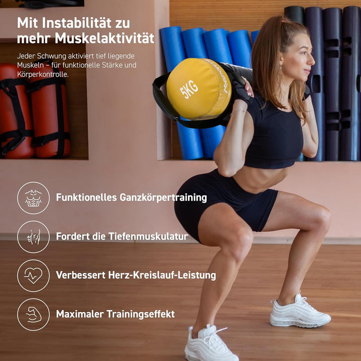 MSPORTS Power Bag Premium 5-30 kg Fitness Bag - Sandsack für Functional Fitness Gewichtssack 5
