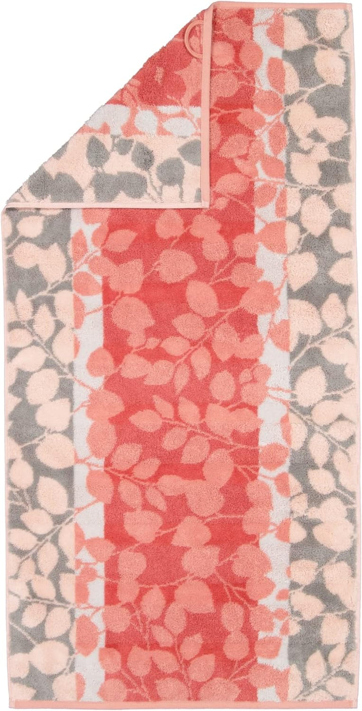 CAWÖ Home Handtücher Noblesse Harmony Floral 1086 Koralle - 27 Duschtuch 80x160 cm, Duschtuch 80x160