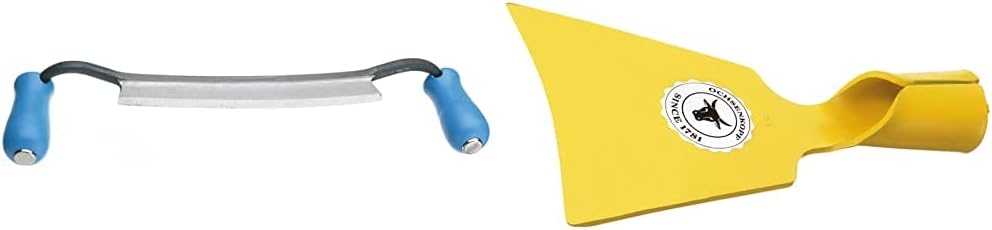 Ochsenkopf Zug- und Wagnermesser, Durchgenietetes Heft, Klingenlänge: 25 cm, Gewicht: 0,5 kg & Rinde