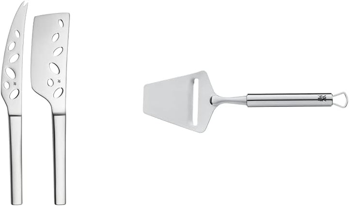 WMF Käse-Set 2-teilig Käsemesser Käsebeil Nuova Cromargan Edelstahl rostfrei poliert & Käsehobel 24