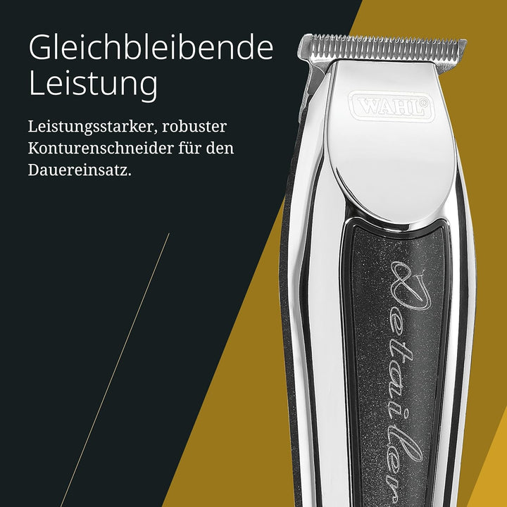 Wahl Detailer Trimmer - Leistungsstarker kabelgebundener Trimmer für Kantenbearbeitung und Detailarb