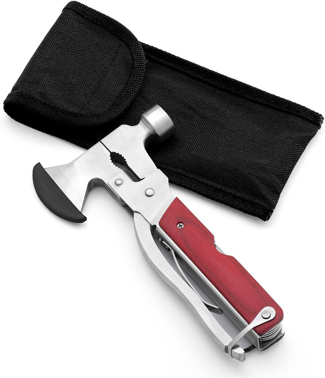 Maverton Multifunktionstool mit Gravur - kompaktes Multi-Tool - personalisiert - aus Edelstahl + Hol