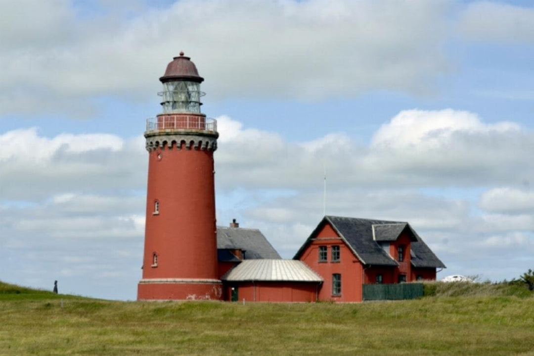 Premium Textil-Leinwand 75 x 50 cm Quer-Format Bovbjerg Fyr (Dänemark) | Wandbild, HD-Bild auf Keilr