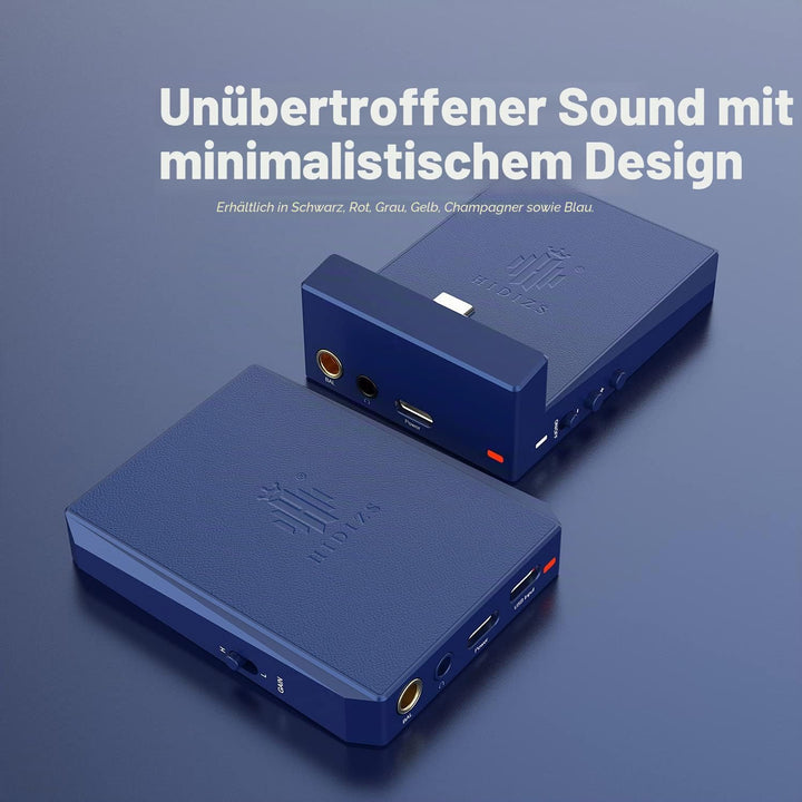 Hidizs DH80S Tragbarer symmetrischer DAC und Verstärker, unterstützt MQA-Audiotechnologie, tragbarer
