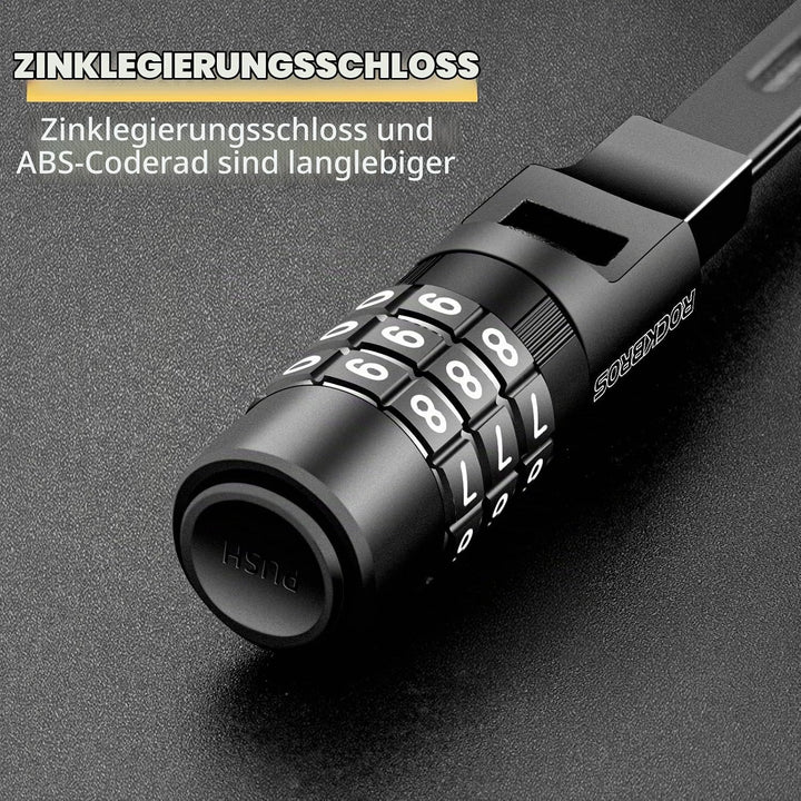 ROCKBROS Fahrradschloss Klein 54 cm, Helmschloss, Leichtes Kabelschloss Zahlenschloss,Skischloss &amp; K