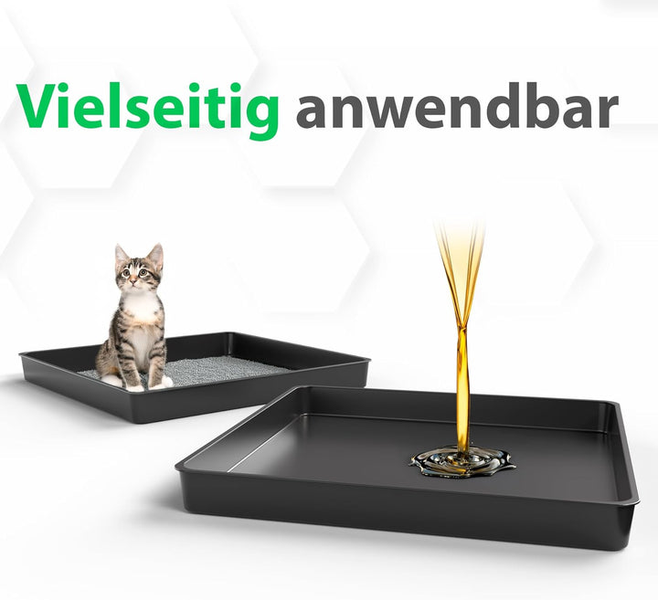 BigDean 2X Allzweckwanne 60x60x7cm ideal als Grillrost Wanne