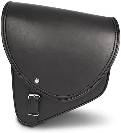 BS-Motoparts Satteltasche für Hyosung Aquila GV 125 Indiana Schwarz Links