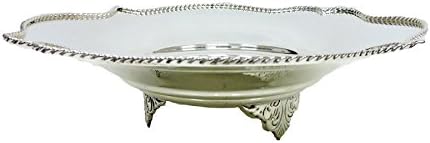 Cestello in Argento 800 lucido Con bordino Corda e piedini