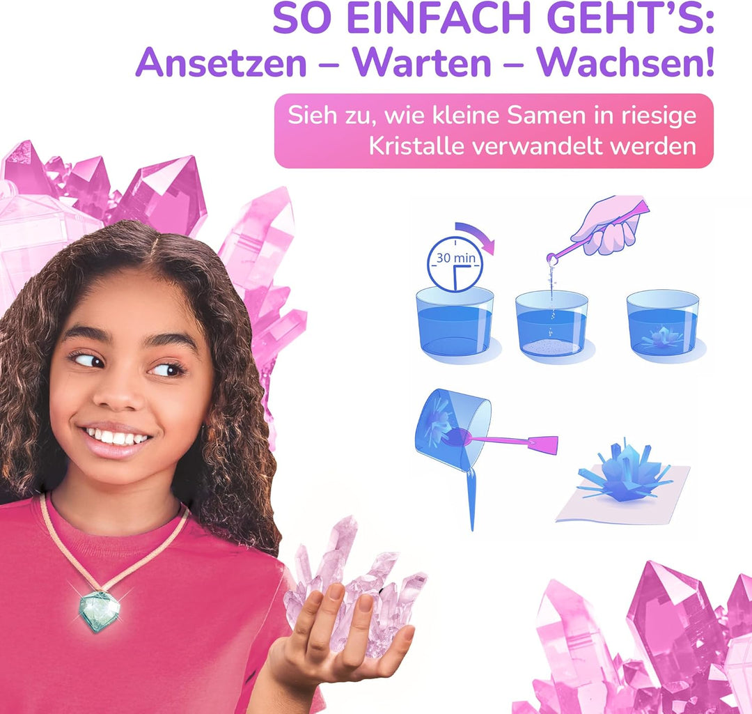 Galileo Lab Mein grosses Kristall-Labor - DIY Experimentierset zur Herstellung riesiger Kristalle &