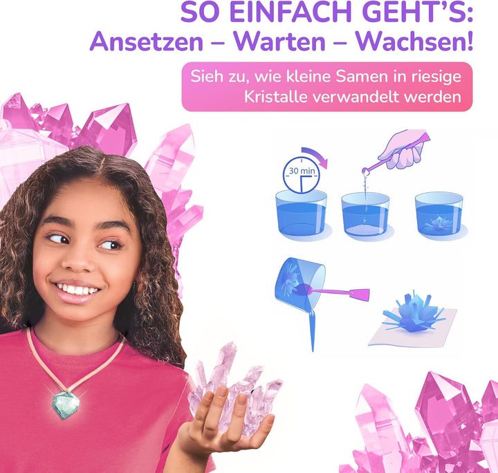 Galileo Lab Mein grosses Kristall-Labor - DIY Experimentierset zur Herstellung riesiger Kristalle &
