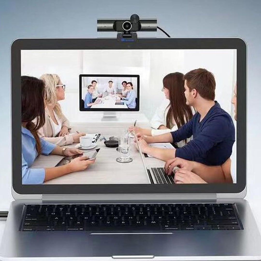 Yctze 2K-USB-Webcam mit Automatischem HiFi-Lautsprecher, Mikrofon ohne Reduzierung, Plug-and-Play-PC