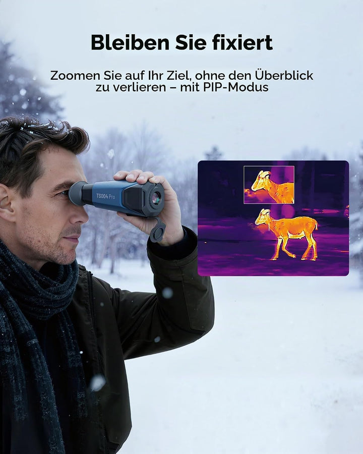 TOPDON wärmebildkamera Jagd TS004 Pro, 384 x 288 IR-Auflösung, 19mm Objektiv Wärmebild-Monokular, 50