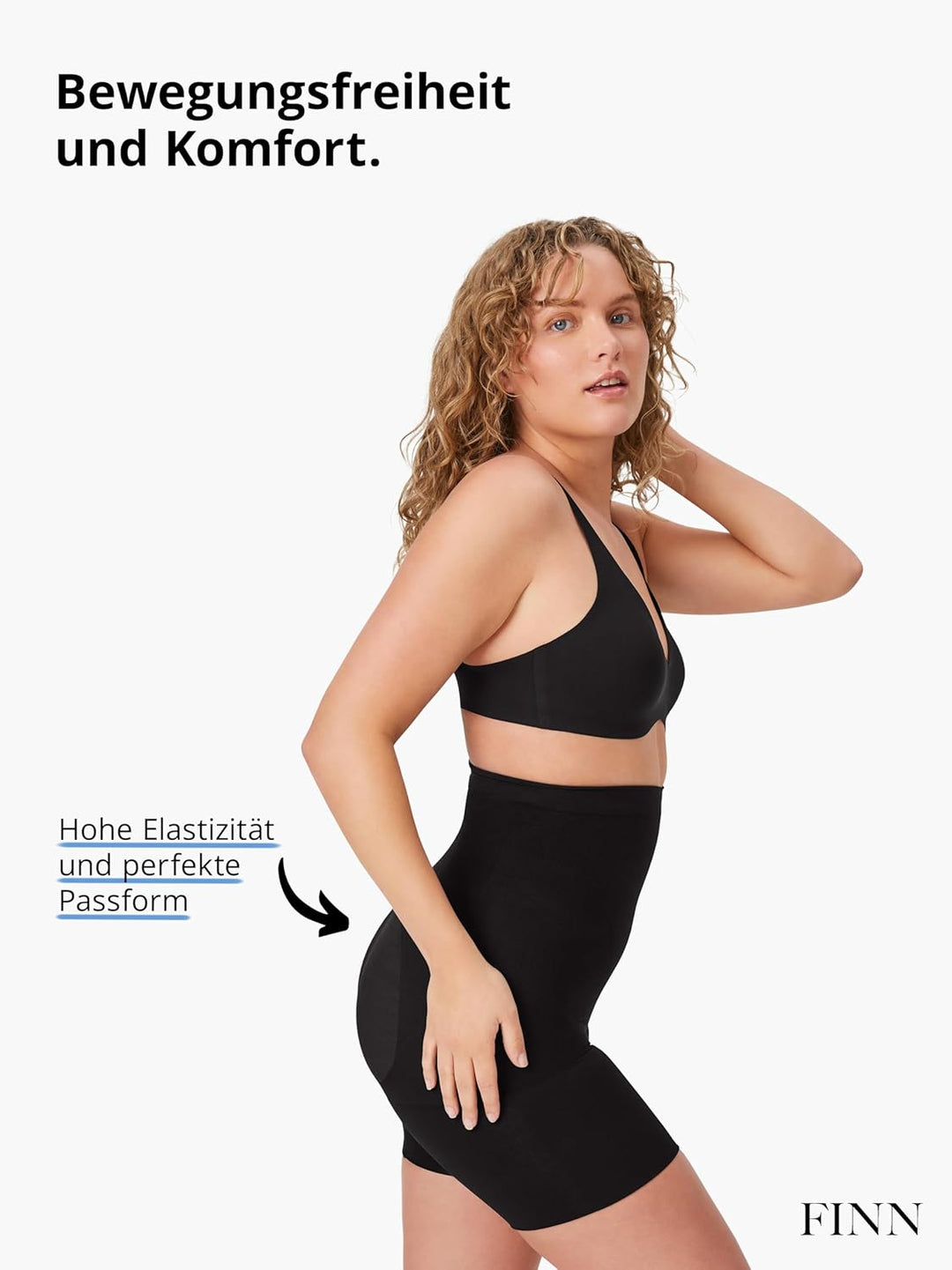 FINN Shapewear Bauchweg Unterhose Damen ohne Nähte - Stark Formende Body-Shaper Kompressions-Shorts