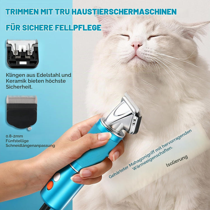 CGOLDENWALL Leise Hundeschermaschine Profi 300W, 2000-6000RPM Stufenlose Geschwindigkeitsregelung, 3