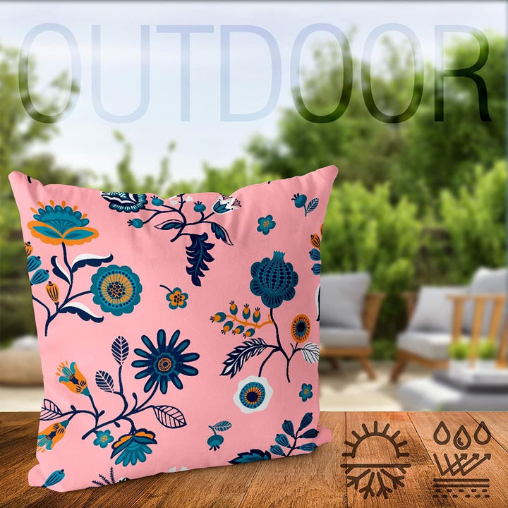 VOID Florales feines Muster Blau Kissenbezug Kissenhülle Sofakissen Kissen Deko Outdoor-Kissen Dekok