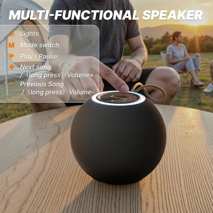 C57 Tragbarer Bluetooth Lautsprecher 30w Stereo Sound, Bluetooth 5.3 TWS Paarung Ipx5 Wasserdicht, R