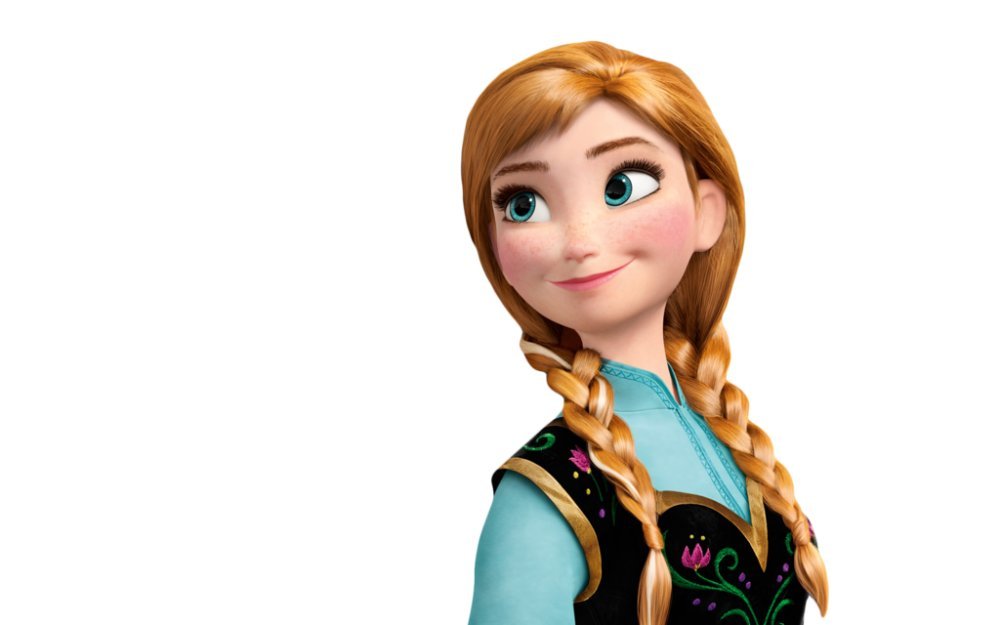 shoperama Frozen Anna Damen Perücke Braun Erwachsene Eiskönigin Wig ELSA Prinzessin Zöpfe