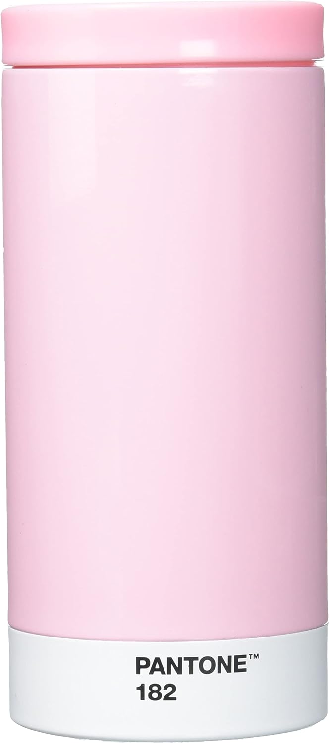 Pantone Reisebecher, Edelstahl, ABS, Light Pink 182, 75 mm, Light Pink 182