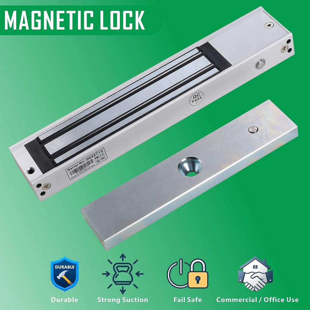 UHPPOTE 1 Tür 280Kg 600lbs Force Elektrische MagnetverSchloss NC Modus für Türzugangskontrolle 280KG