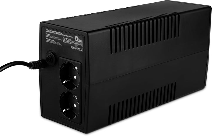 QIAN Unterbrechungsfreie Stromversorgung, USV, 500 VA, Mini-Turm, kompakt, Schnellladung, Überspannu
