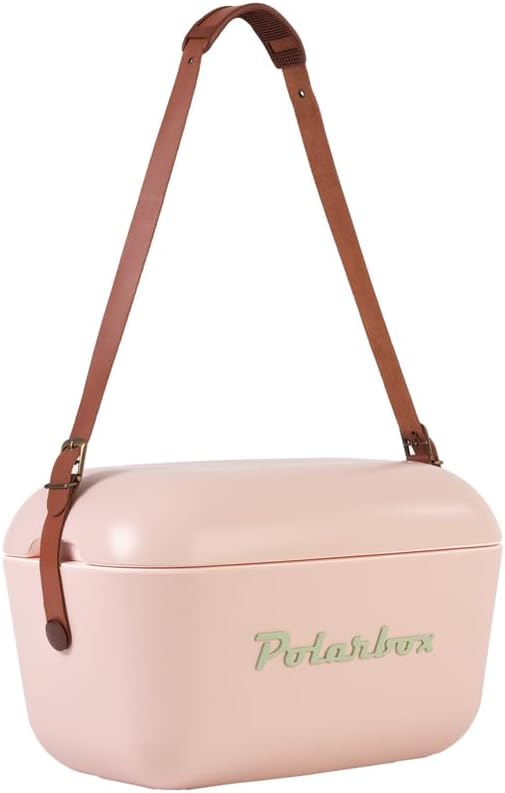 Kreher® Kühlbox Passive Kühlbox Kühltaschen Polar in Retro Vintage Design aus Kunststoff mit polysty