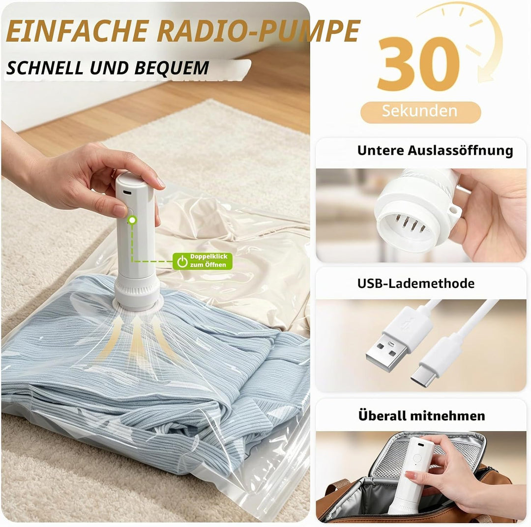 Jcocylse Vakuumierbeutel für Kleidung & Bettdecken – Platzsparende Vacuum Bags for Clothing – Vakuum